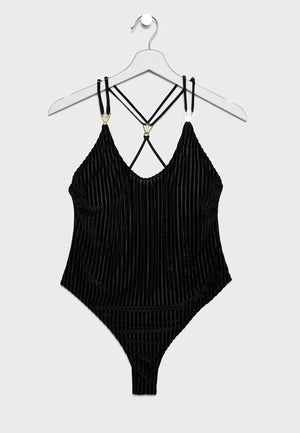 Avia Cross Back Ribbed Bodysuit